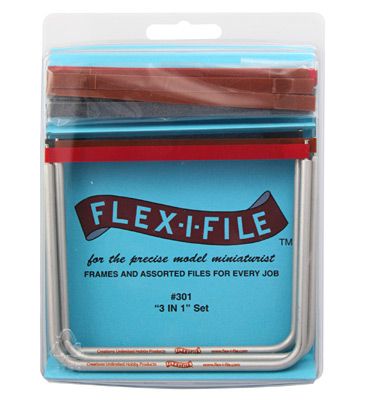 Flex-I-File 301 3 Alum Frames & 13 Assorted Abrasive Refill Tapes