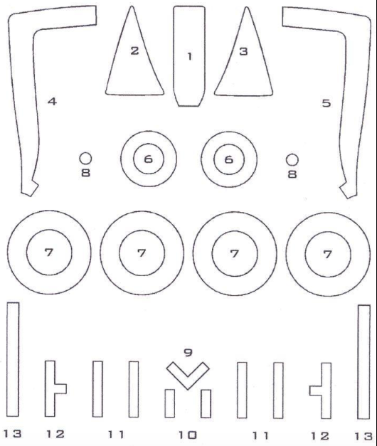 Flying Leathernecks FLM48-16 A-10A Thunderbolt II Mask Set 1:48