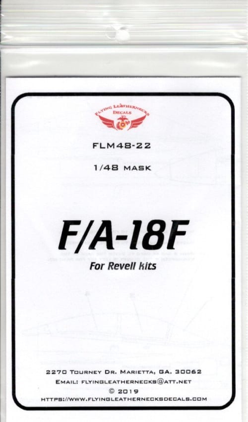 Flying Leathernecks FLM48-22 F/A-18F Super Hornet Mask Set 1:48