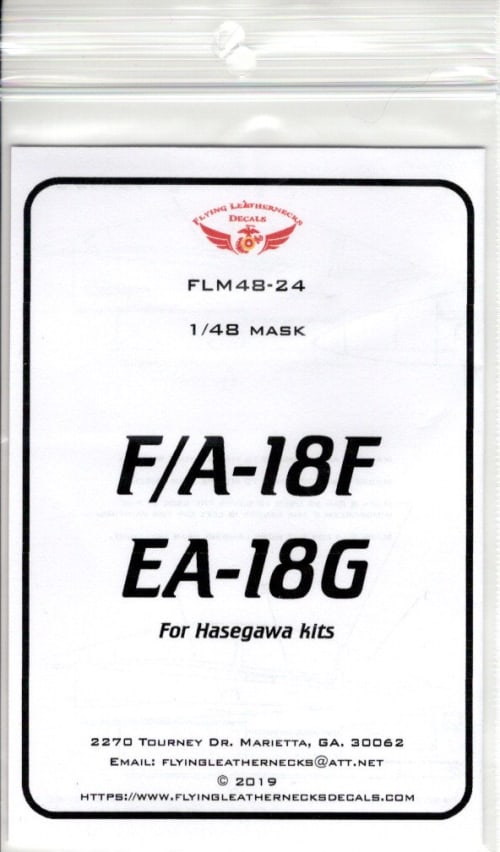 Flying Leathernecks FLM48-24 F/A-18F Super Hornet Mask Set 1:48
