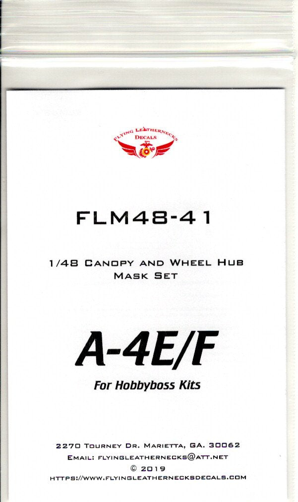 Flying Leathernecks FLM48-41 A-4E/F Skyhawk Mask Set 1:48
