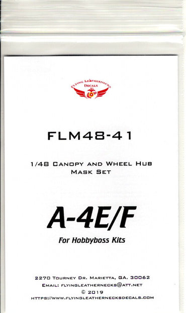 Flying Leathernecks FLM48-41 A-4E/F Skyhawk Mask Set 1:48