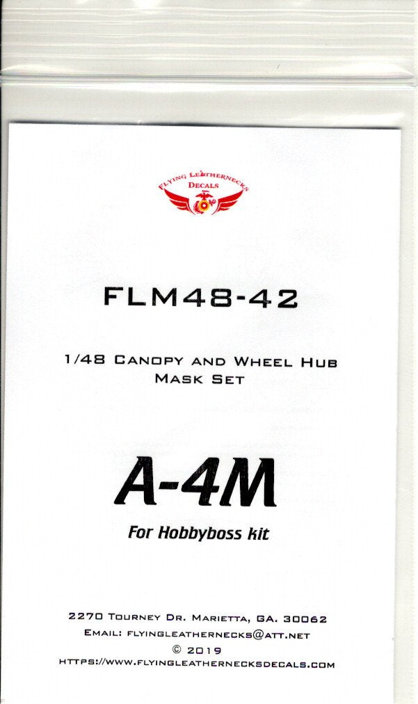 Flying Leathernecks FLM48-42 A-4M Skyhawk Mask Set 1:48