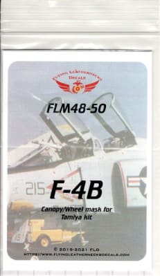 Flying Leathernecks FLM48-50 F-4B Phantom Canopy & Wheel Mask 1:48
