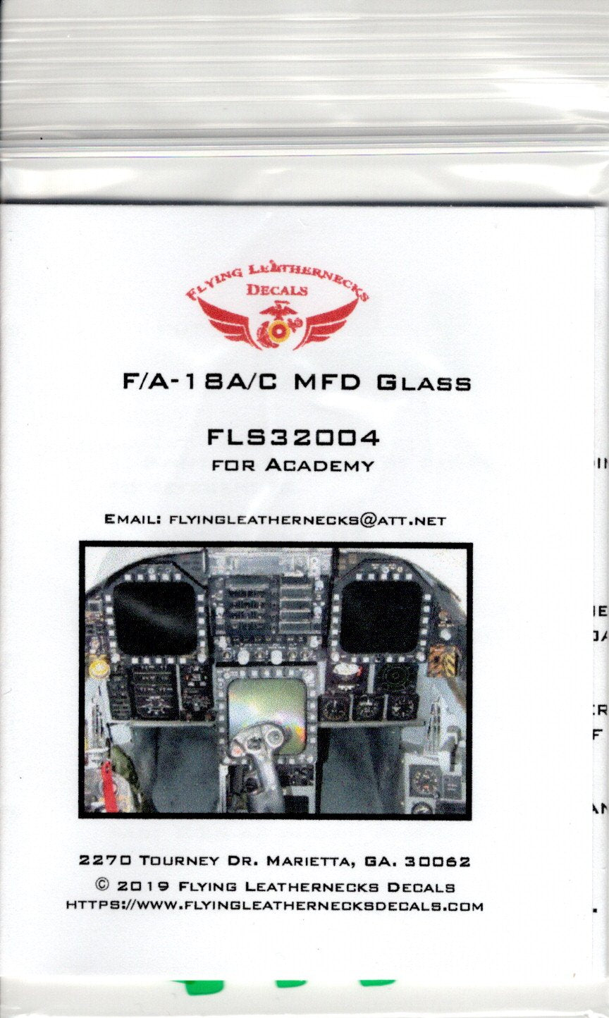 Flying Leathernecks FLS32004 1:32 McDonnell-Douglas F/A-18A/F/A-18C MFD Glass