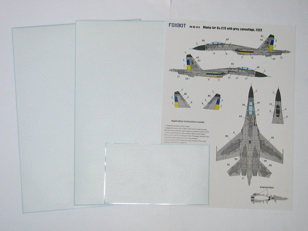 Foxbot Decals FM32014 1:32 Sukhoi Su-27S Grey camouflage, Ukrainian Air Forces,