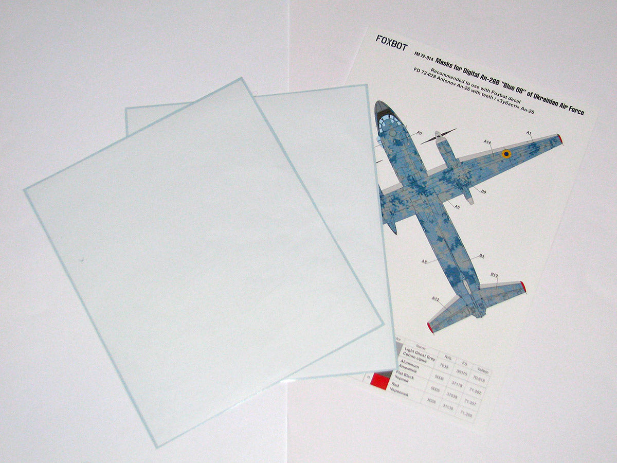 Foxbot FM72014 Antonov An-26 Ukrainian AF Digital Masks 1:72