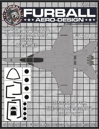 Furball Aero-Design FMS008 1:48 Boeing F/A-18F Super Hornet Vinyl Mask Set