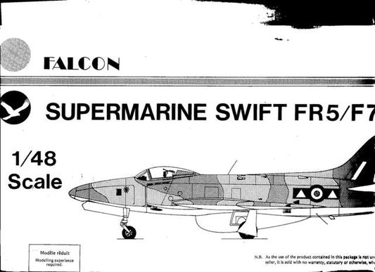Falcon FN412 1:48 Supermarine Swift FR.5 / F.7 With metal parts and decals..