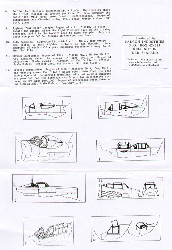 Falcon FNCV0272 1:72 RAF Fighters WWII part 1