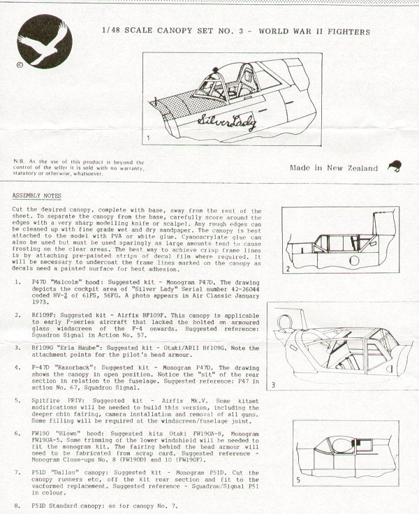 Falcon FNCV0348 1:48 WWII Fighters