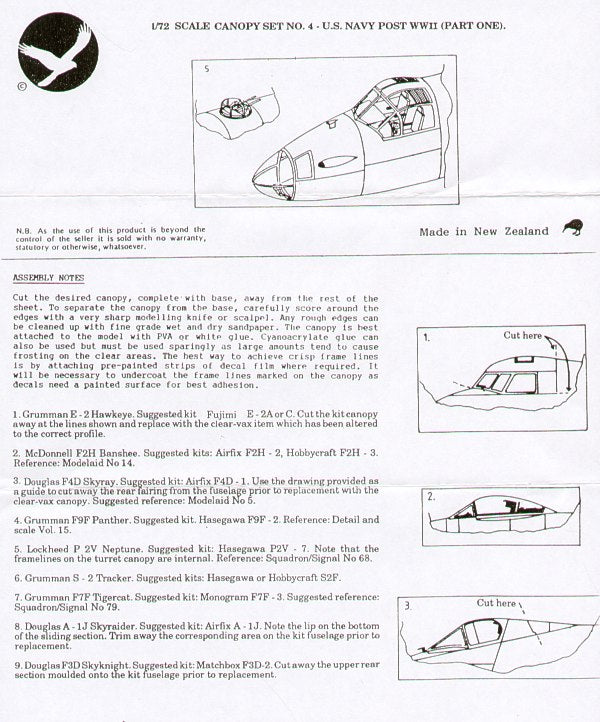Falcon FNCV0472 1:72 USN Post WWII part 1