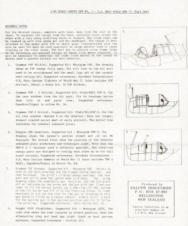 Falcon FNCV0748 1:48 USN Post WWII part 1