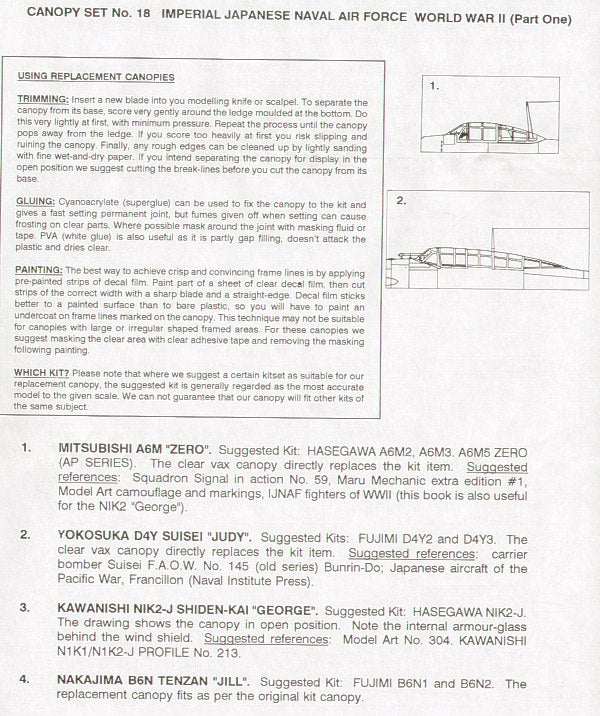 Falcon FNCV1872 1:72 Imperial Japanese Naval Air Force part 1