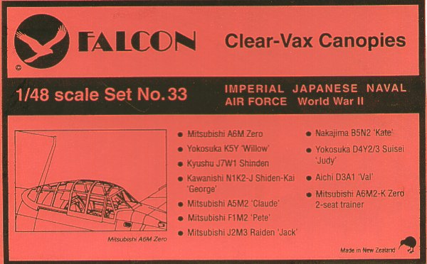 Falcon FNCV3348 1:48 Imperial Japanese Naval Air Force/ IJN WWII