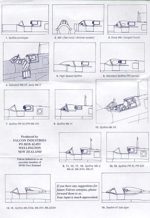 Falcon FNCV4172 Spitfire Special: Prototype / Early Mk.I 1:72
