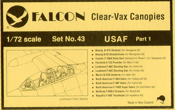 Falcon FNCV4372 1:72 USAF Part 1