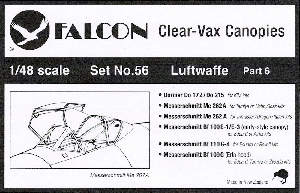 Falcon FNCV5648 1:48 Clear-Vax Set No.56 Luftwaffe Part 6