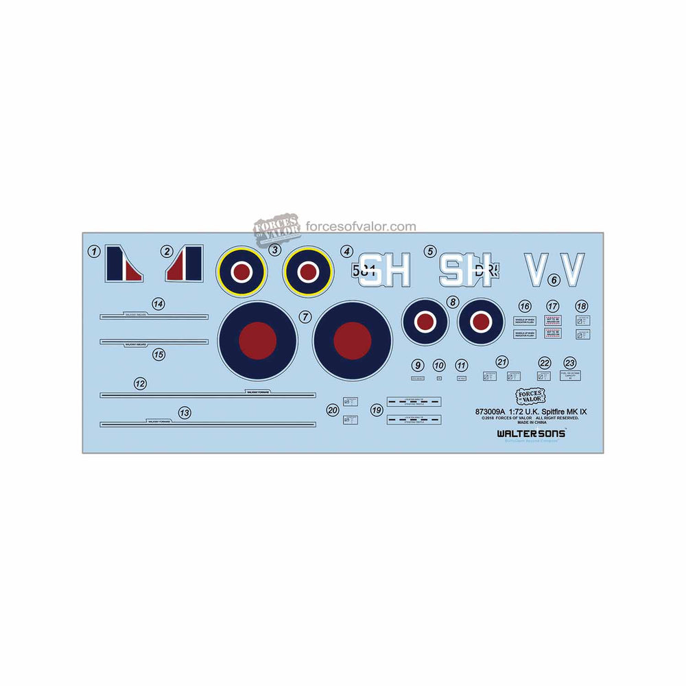 Forces Of Valor Spitfire Mk.IX Britain Air Defence 1942 1:72