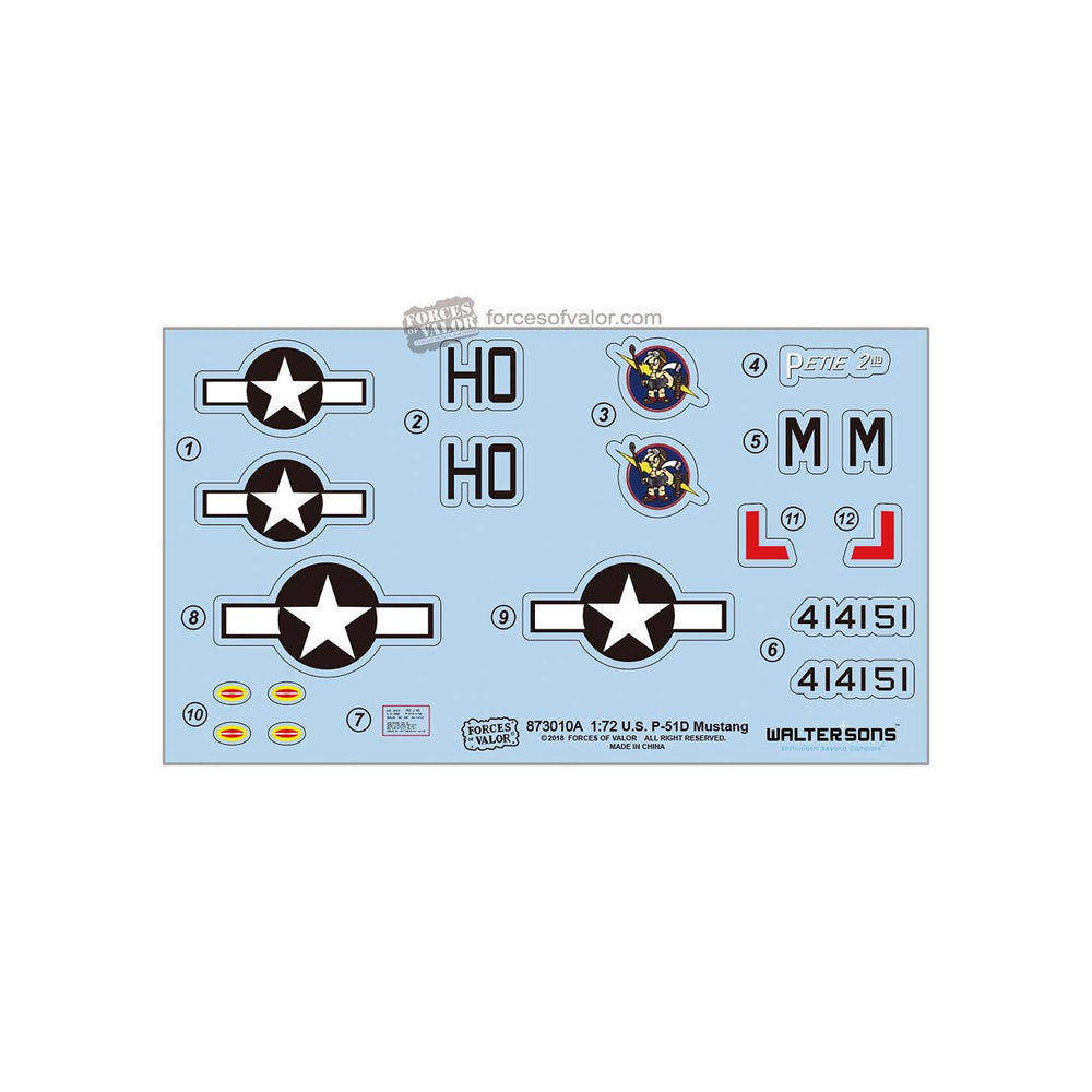 Forces Of Valor P-51D Mustang Great Britain 1945 1:72