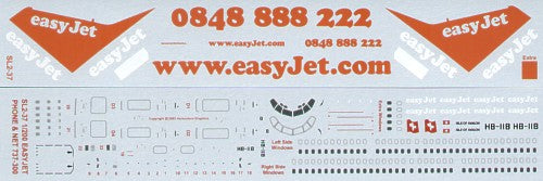 Scaleliners FPSL237 1:200 Boeing 737-300 EasyJet HB-IIB Decals