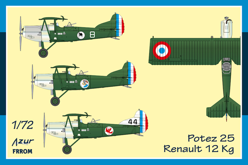 Frrom-Azur FR0053 1:72 Potez 25 Renault 12Kg