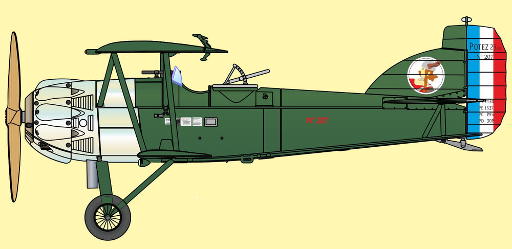 Frrom-Azur FR0054 Potez 25 Salmson 18 CMb Engine 1:72
