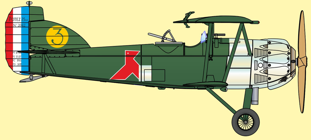 Frrom-Azur FR0054 Potez 25 Salmson 18 CMb Engine 1:72