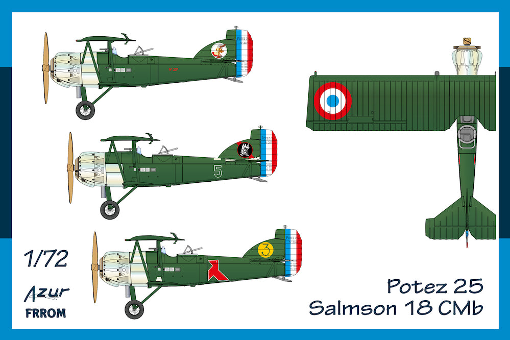 Frrom-Azur FR0054 Potez 25 Salmson 18 CMb Engine 1:72