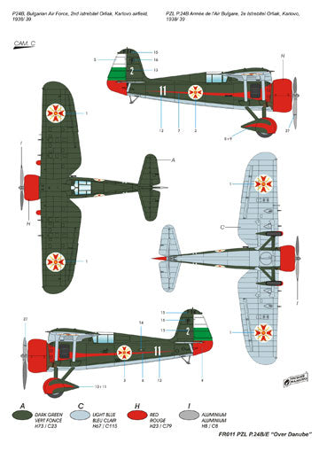 Frrom-Azur FR0011 PZL P.24 Over Danube Fighter 1:72
