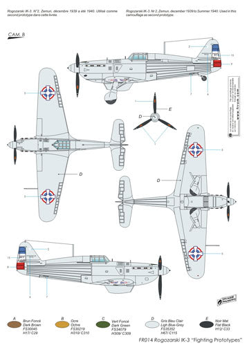 Frrom-Azur FR0014 Rogozarski IK-3 Fighting Prototypes 1:72