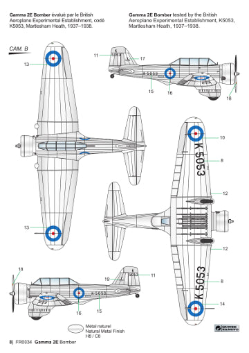 Frrom-Azur FR0034 Northrop Gamma 2E Bomber 1:72