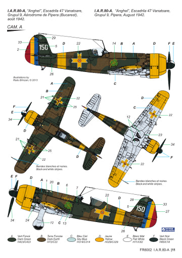 Frrom-Azur FR8002 IAR-80A Romanian Fighter 1:32