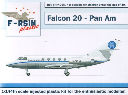 F-rsin Plastic FRP4015 1:144 Dassault Falcon 20 Decals Pan Am