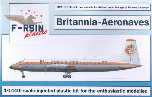 F-rsin Plastic FRP4021 1:144 Bristol Britannia 300 Decals Aeronaves de Mexico