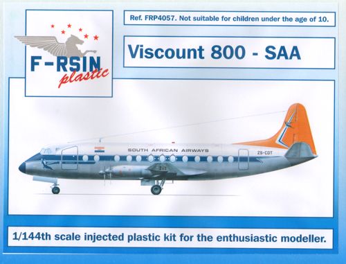 F-rsin Plastic FRP4057 1:144 Vickers Viscount 800