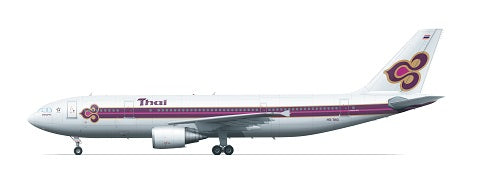 F-rsin FRP4078 Airbus A300-600 Thai (inc Beluga parts) 1:144