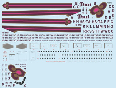 F-rsin FRP4078 Airbus A300-600 Thai (inc Beluga parts) 1:144