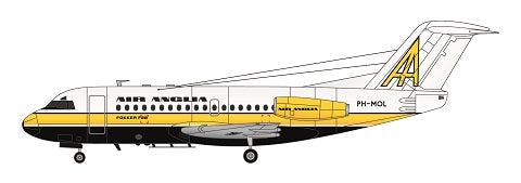 F-rsin Plastic FRP4088 1:144 Fokker F-28-1000 Air Anglia