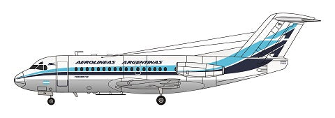 F-rsin Plastic FRP4090 1:144 Fokker F-28-1000 Aerolineas Argentinas