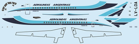 F-rsin Plastic FRP4090 1:144 Fokker F-28-1000 Aerolineas Argentinas