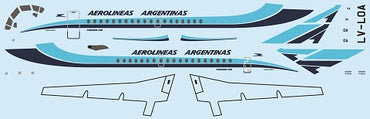 F-rsin Plastic FRP4090 1:144 Fokker F-28-1000 Aerolineas Argentinas