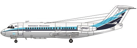 F-rsin Plastic FRP4091 1:144 Fokker F-28-4000 AeroLineas Argentinas