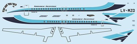 F-rsin Plastic FRP4091 1:144 Fokker F-28-4000 AeroLineas Argentinas