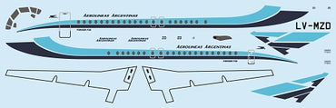 F-rsin Plastic FRP4091 1:144 Fokker F-28-4000 AeroLineas Argentinas