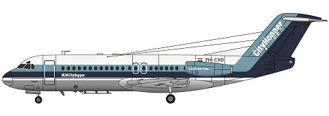 F-rsin Plastic FRP4093 1:144 Fokker F-28-4000 NLM CityHopper