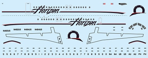 F-rsin Plastic FRP4116 1:144 Fokker F-28-4000 Horizon Air