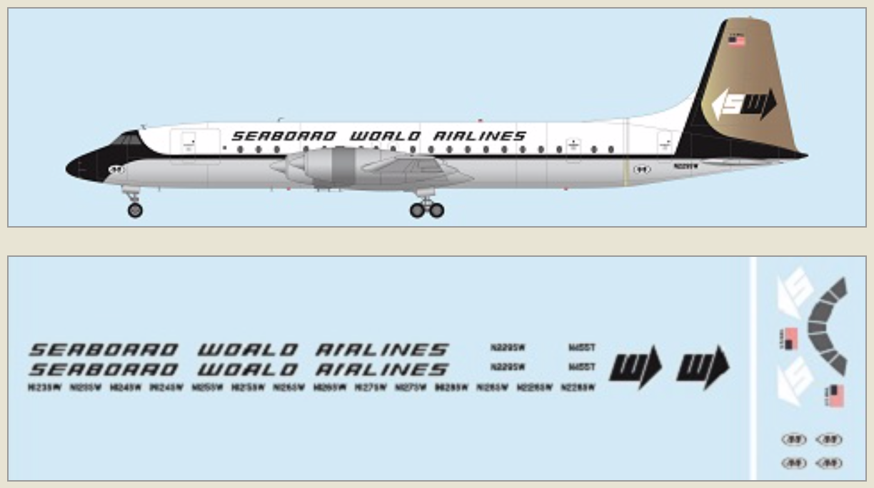 F-rsin Plastic FRP4119 1:144 Canadair CL-44