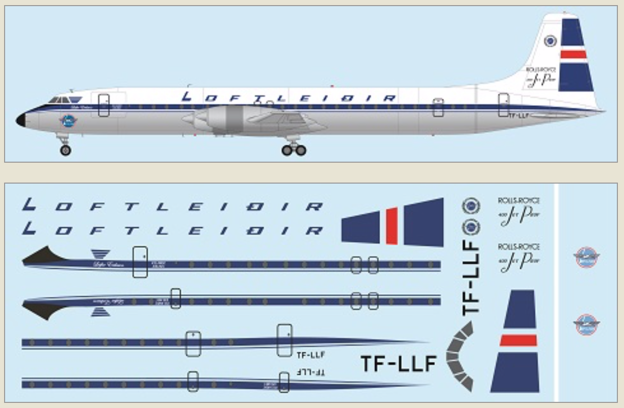 F-rsin Plastic FRP4123 1:144 Canadair CL-44J