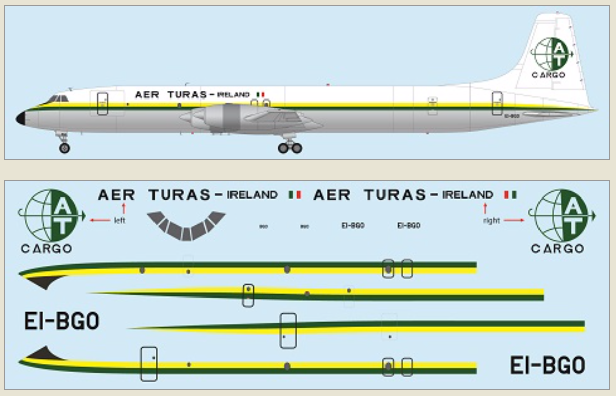 F-rsin Plastic FRP4124 1:144 Canadair CL-44J